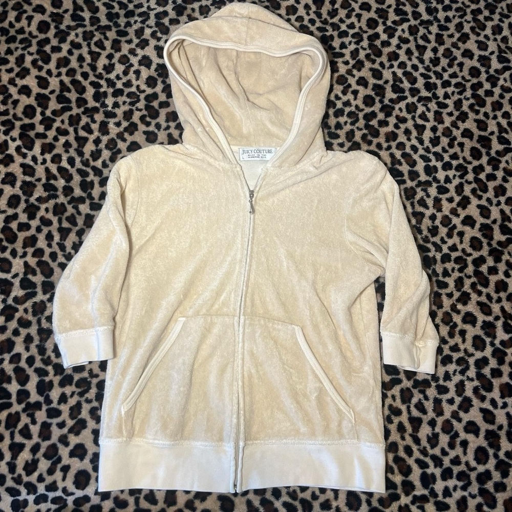 Juicy Couture short sleeve Zip-Up Hoodie